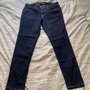 Levi’s Skinny Jeggings, dark blue wash.